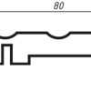 Наличник 3-кан. Inside 80*2150, комплект — 2,5 смуги