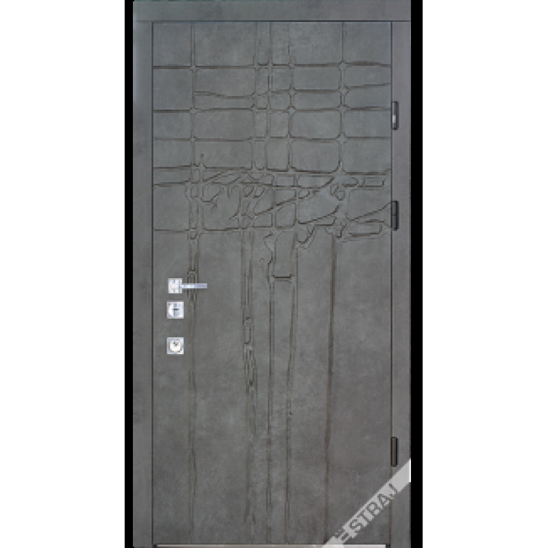 Двері квартирні, STRAJ, модель Stone, комплектація Standard Securemme, коробка 130, мм 850