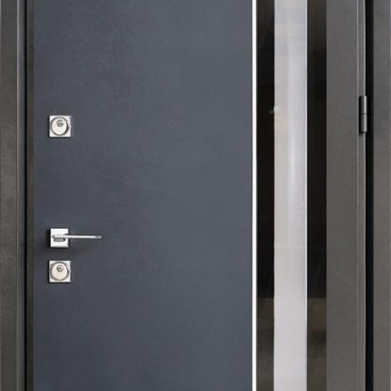 Двері вуличні, STRAJ Proof, модель VETRO, комплектація  Proof Standard Securemme 870