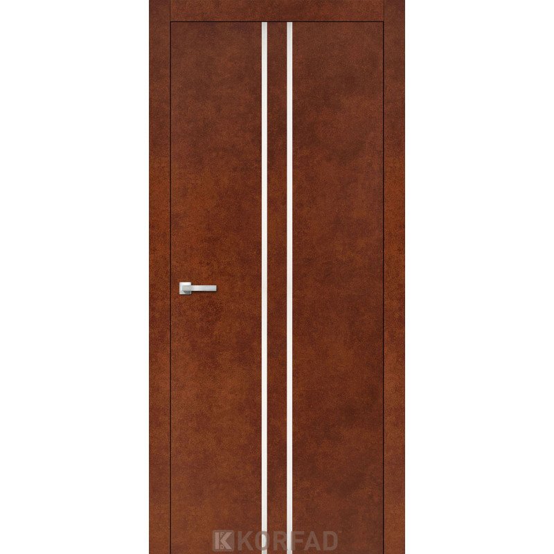 Двері ALUMINIUM LOFT PLATO щитові ALP-02, Сталь кортен