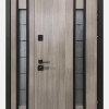 Двері вуличні, модель Thermo Steel Standart 22-08, 2 замки, полуторні, склопакет