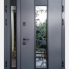 Двері вуличні, модель Thermo Steel Standart 22-10, 2 замки, полуторні, склопакет