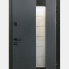 Двері вуличні, модель Thermo Steel Premium 22-12 lux, 2 замка, одинарні, склопакет