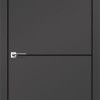 Двері DECO LOFT PLATO щитові DLP-01 антрацит Super PET