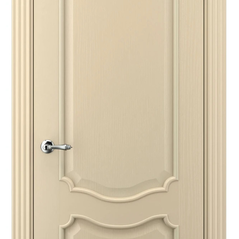Двері CARO 41 ПГ полотно, шпон, Ясен Crema