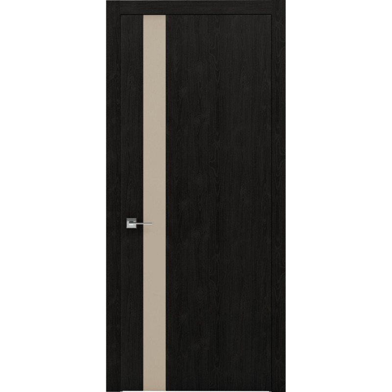 Двері колекції Modern модель Flat ПГ (з вставкою зі скла), Венге