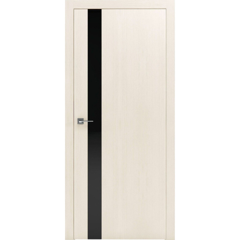 Двері колекції Modern модель Flat ПГ (з вставкою зі скла), Капучино BLK