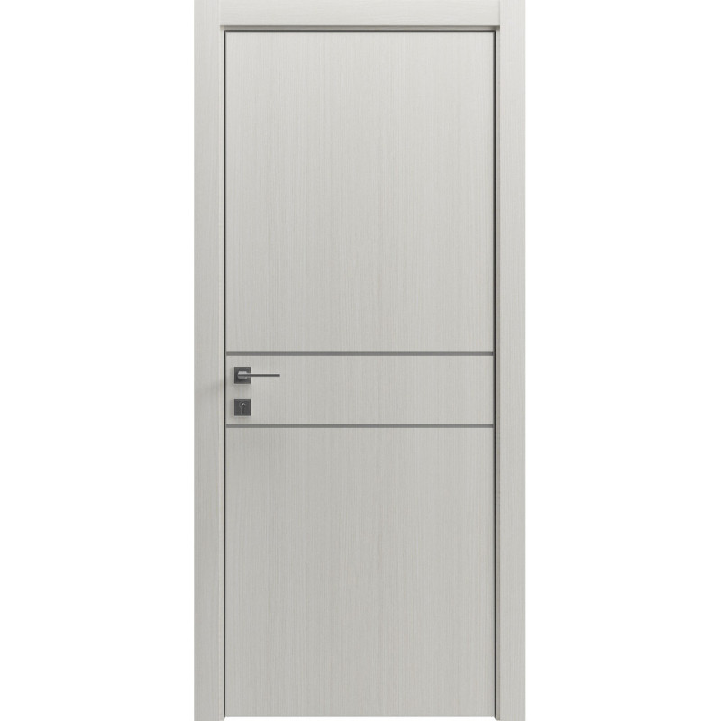 Двері колекції Modern модель Flat 01 Alum, Сосна крем