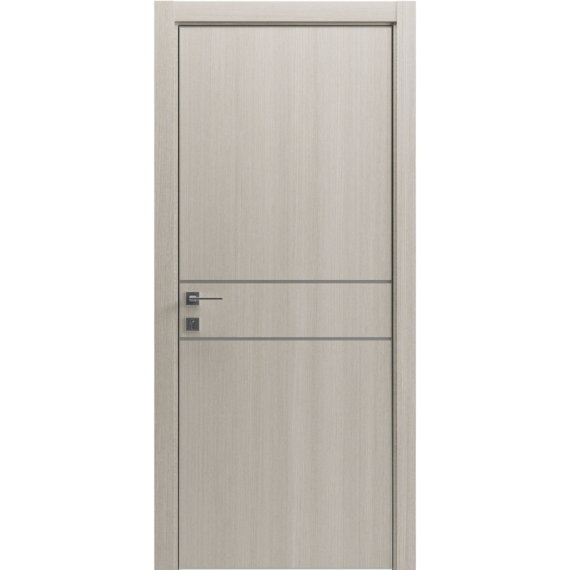Двері колекції Modern модель Flat 01 Alum, Крем