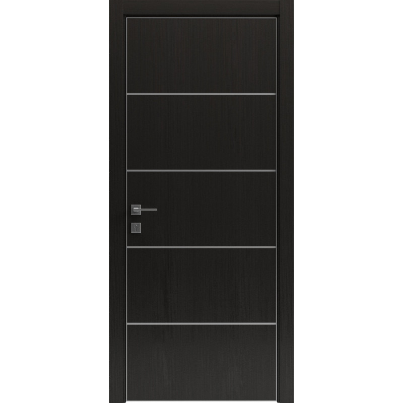 Двері колекції Modern модель Flat 03 Alum, Венге