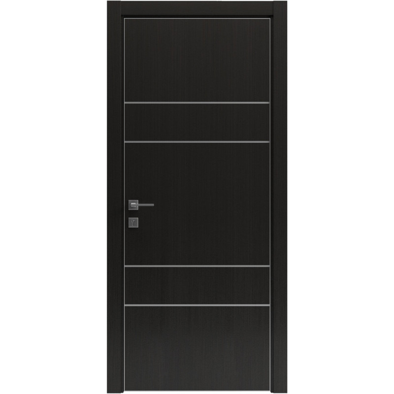Двері колекції Modern модель Flat 04 Alum, Венге