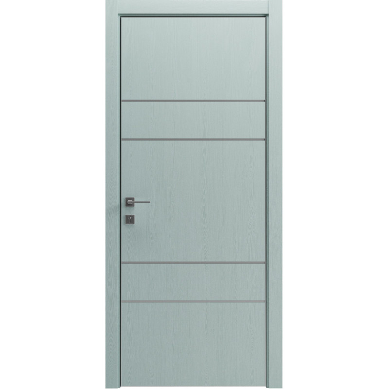 Двері колекції Modern модель Flat 04 Alum, Сосна браш-мигт
