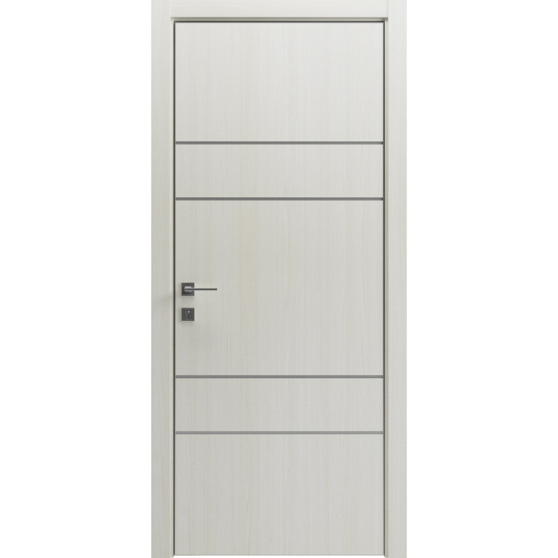 Двері колекції Modern модель Flat 04 Alum, Капучино