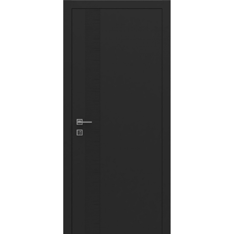 Двері фарбовані колекції LOFT модель WAVE-V ПГ  RAL 9004