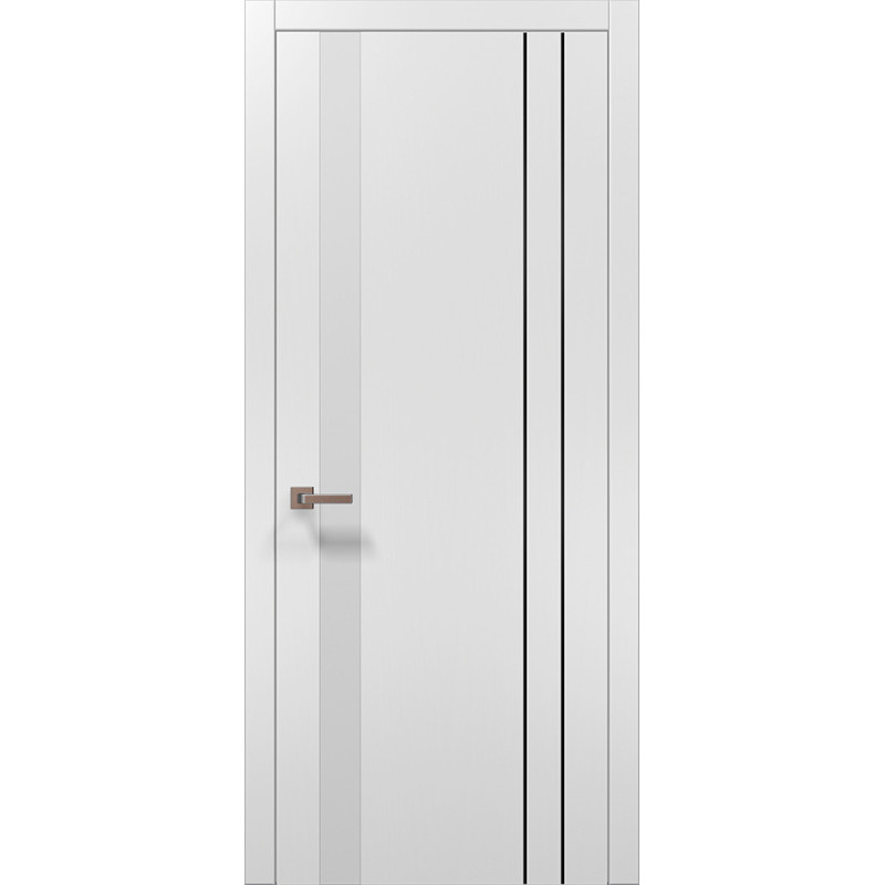Двері екошпон, Полотно, серія PLATO (PL-22) Біле