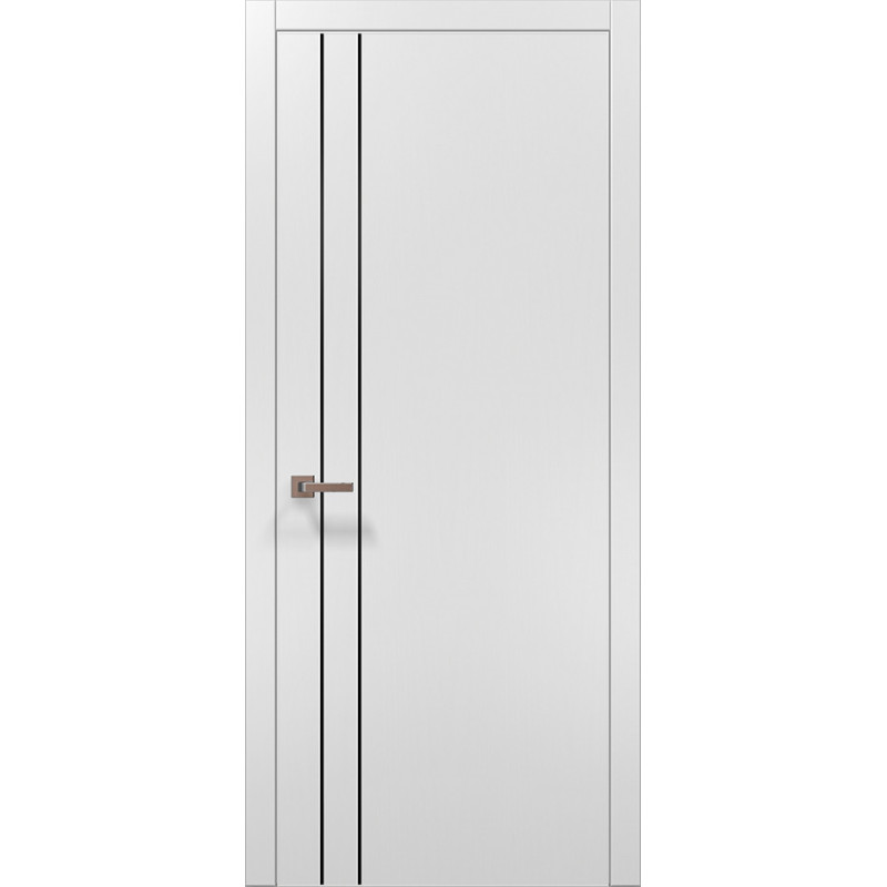 Двері екошпон, Полотно, серія PLATO (PL-24) Білий