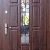 Форт-М Двері вулична модель РЕГІОН АРКА, колір Дуб темний склопакет, ковка