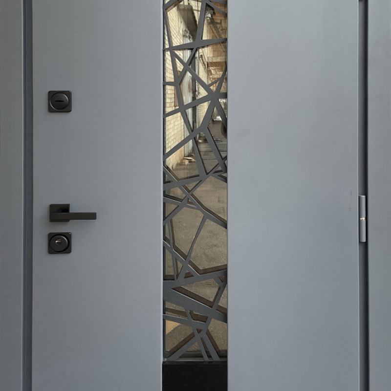 Двері вуличні Qdoors серія СТРОНГ з ТЕРМОРОЗРИВОМ модель ПЛАЗА 960