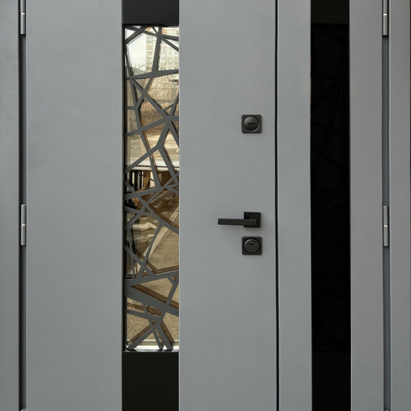 Двері вуличні Qdoors серія СТРОНГ з ТЕРМОРОЗРИВОМ модель ПЛАЗА 1200